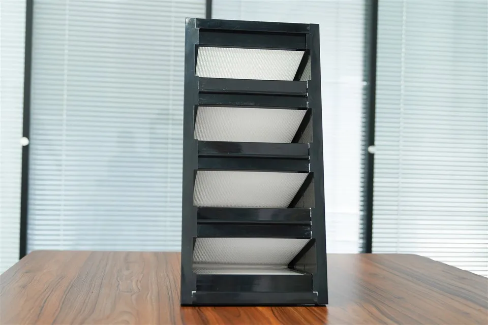 کلین روم کے لیے بڑی والیوم ہائی ایفینسینسی ABS فریم ڈبلیو ٹائپ وی شیپ ایئر فلٹر