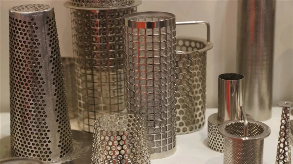 سوراخ شدہ پلیٹ جامع میش فلٹر کارتوس